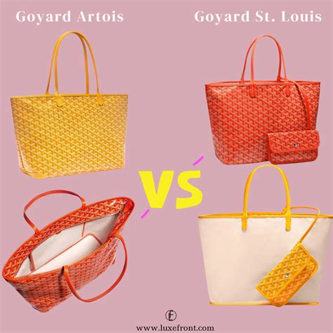 what is the difference between goyard st louis and anjou|Goyard artois pm vs mm.